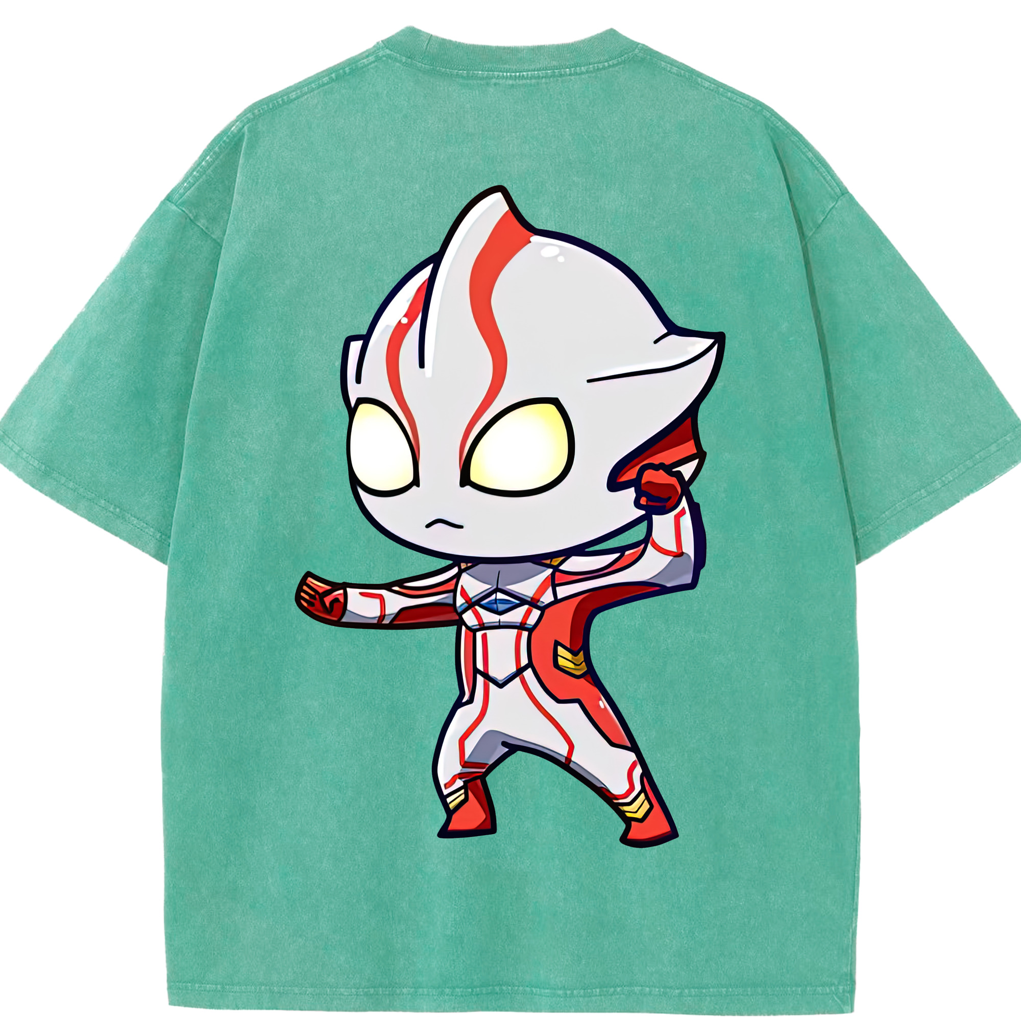 （画像用） ウルトラマン Ultraman 綿100% ヴィンテージ風 半袖Tシャツ（背面プリント）